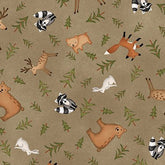 3132-38 Brown || The Mountains are Calling (Sold By 1/2 Meter)